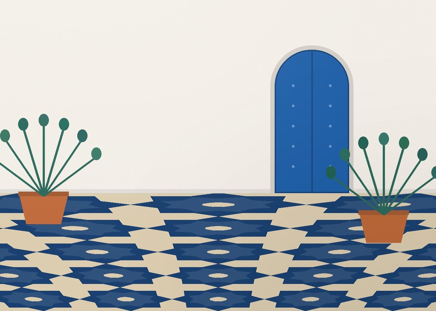 Aperçu du showroom 3D — terrasse tunisienne